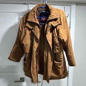 Vintage Alorna Active Jacket Brown Female Size Medium Petite